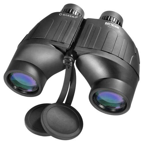 Angle. Barska - 7x50mm Battalion Tactical Waterproof Binoculars - Black.