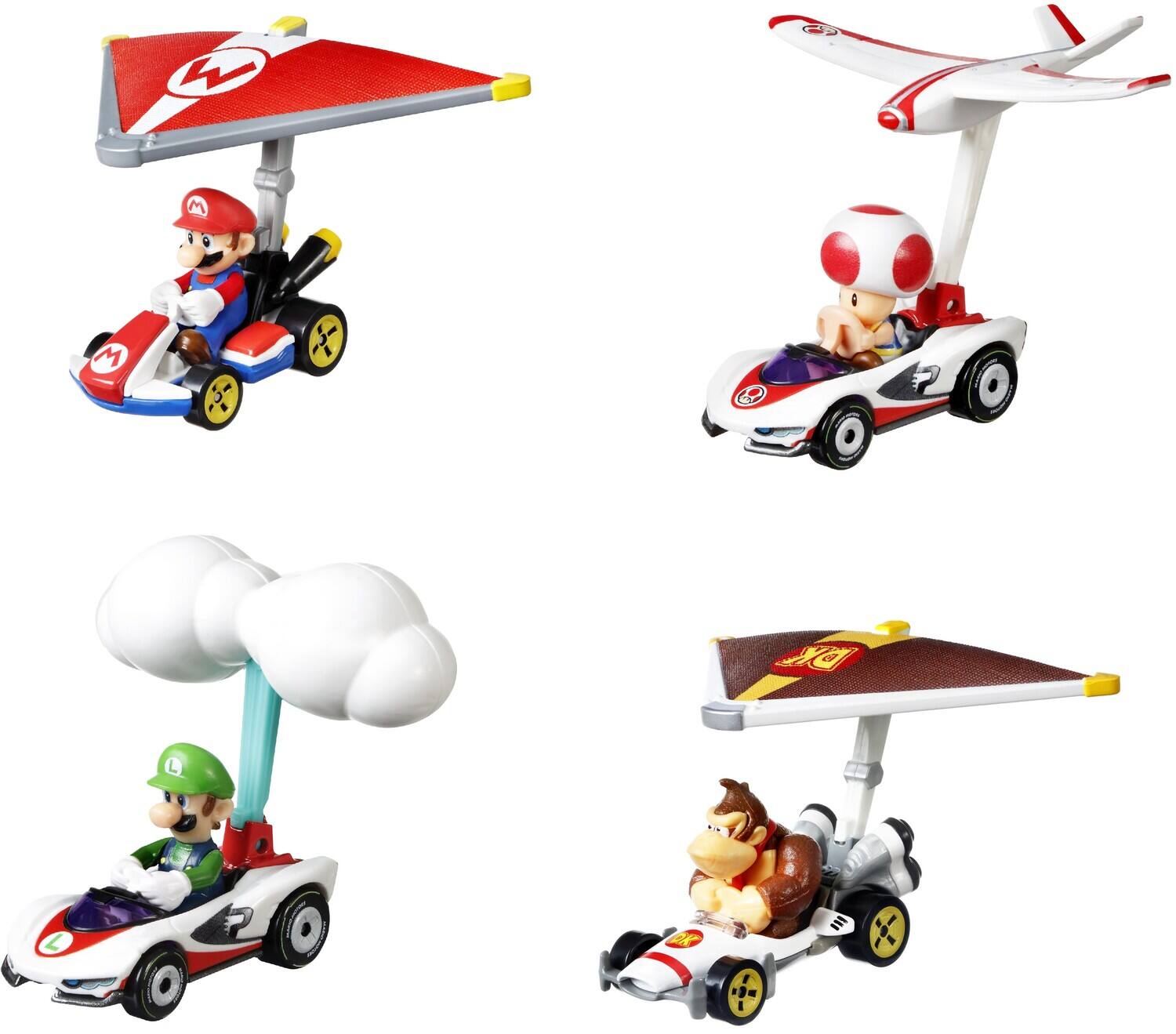 Alt View 1. Mattel - Mattel - Hot Wheels Mario Kart Glider 4-Piece S Assortment (Nintendo)   - COLLECTIBLES - Multicolor.