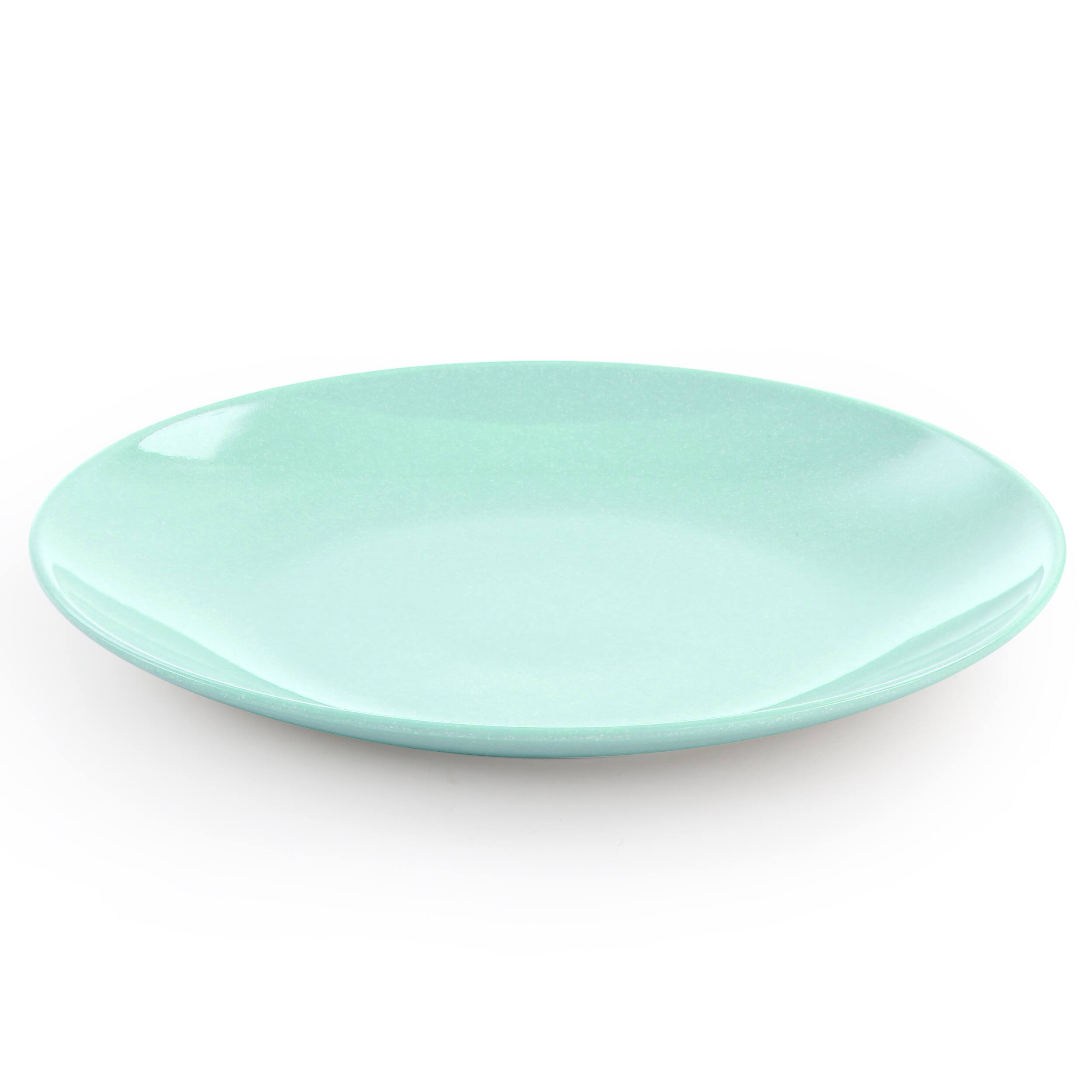 Alt View 2. Martha Stewart - Martha Stewart 12 Piece Melamine Dinnerware Set in Blue - Blue.