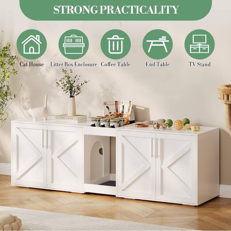 STRONG PRACTICALITY

- Cat House
- Litter Box Enclosure
- Coffee Table
- End Table
- TV Stand