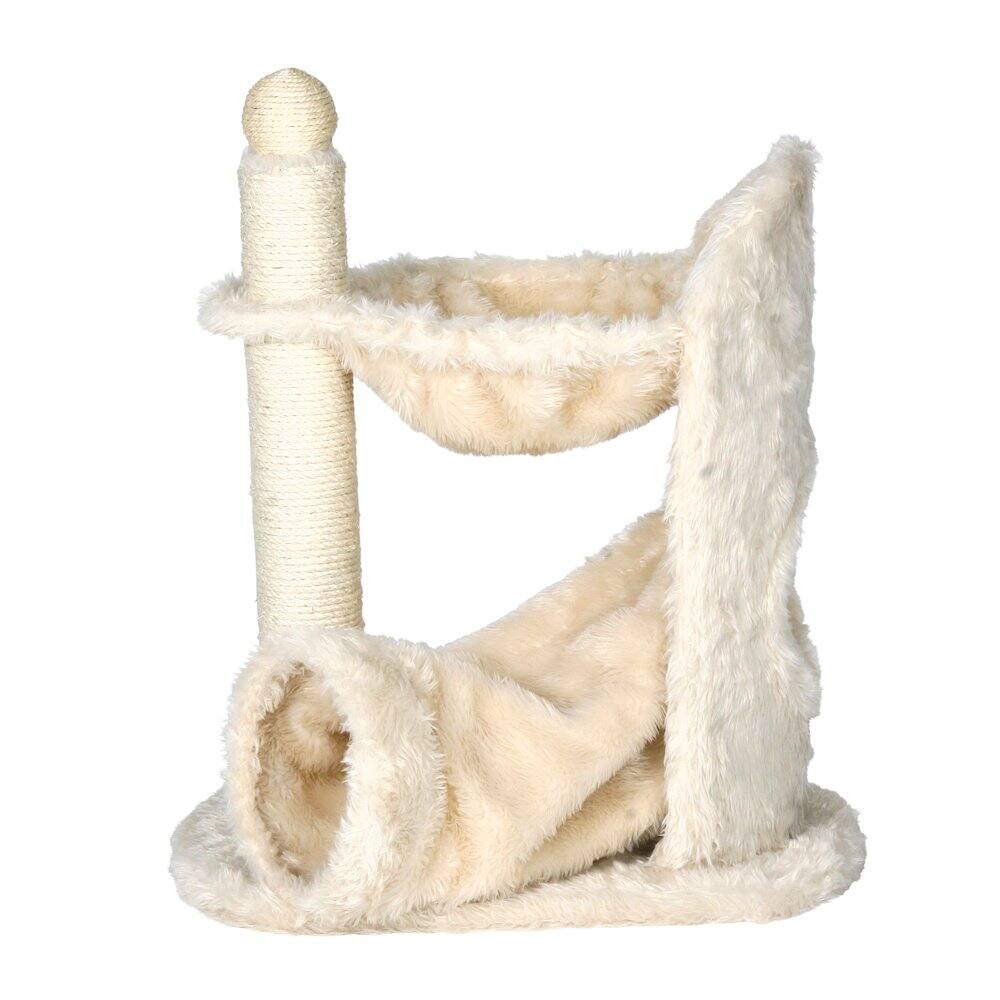 "TRIXIE - Baza Gandia Plush 26.8"" Cat Tree with Sisal Scratching Post-Hammock & Tunnel - Cream" price history on PriceWatchPro