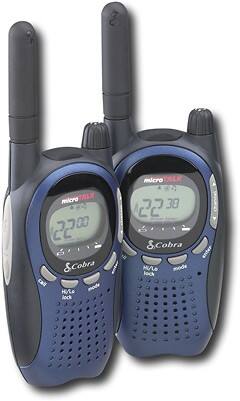 Angle Standard. Cobra - 22-Channel FRS/GMRS 2-Way Radios - Black.