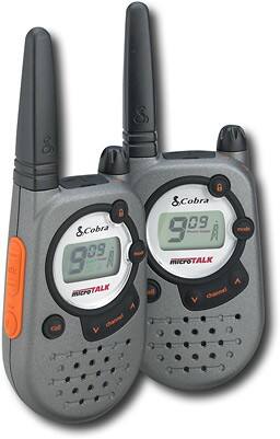 Angle Standard. Cobra - 14-Channel FRS 2-Way Radios - Black.