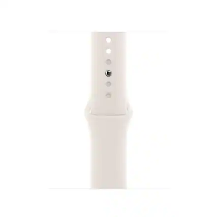 Front. Apple - Apple 40 MM (M/L) Watch Sport Band Starlight - Starlight.