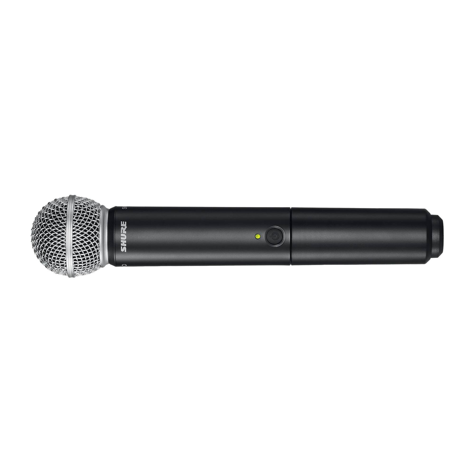 Left. Shure - Shure BLX288/SM58 H9 Frequency Band Wireless Dual Microphone System (Silver).