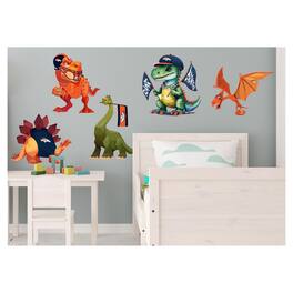 Fan Creations - Dinosaurs Wall Decal Set - Multicolor