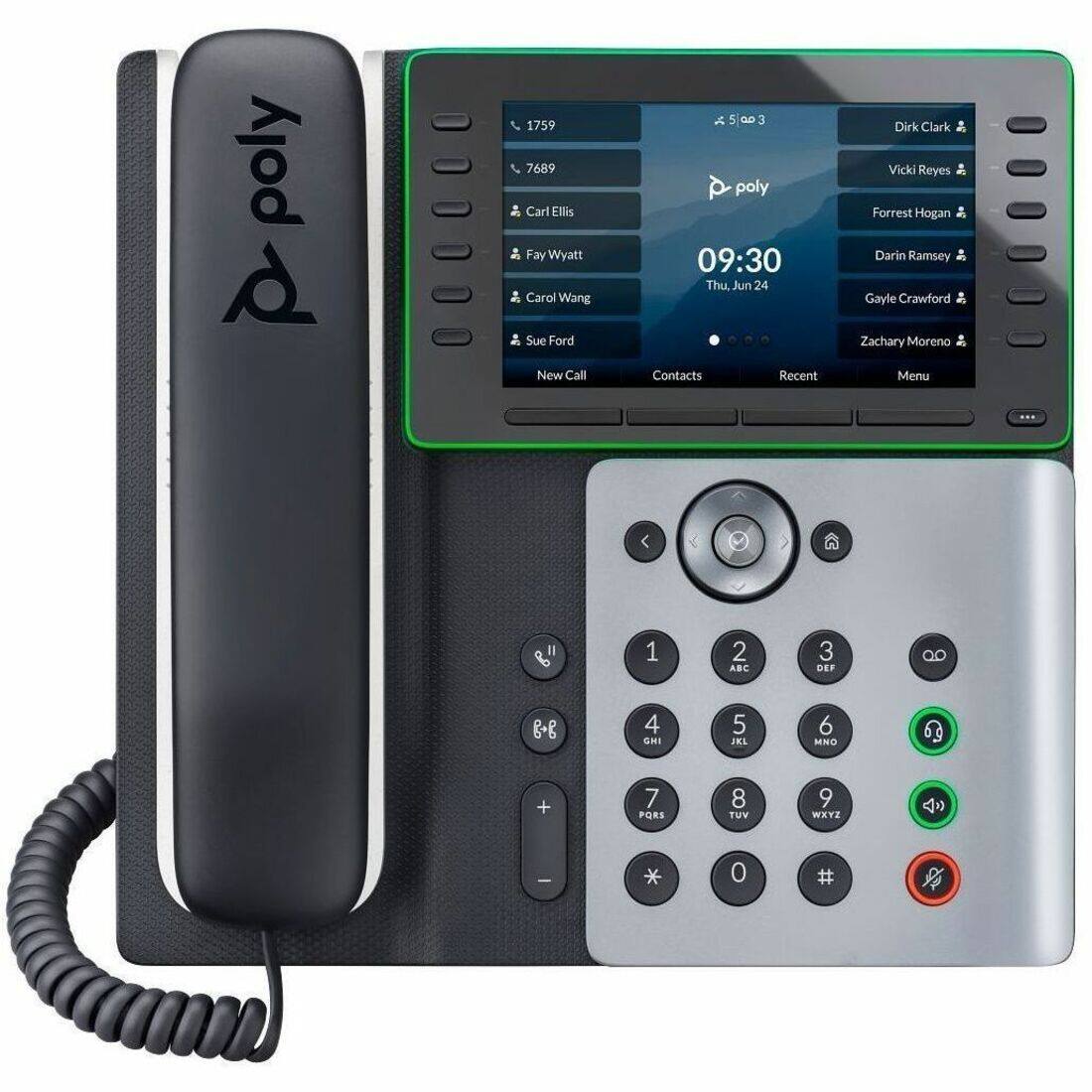 poly 6
1759 7689 Carl Ellis Fay Wyatt Carol Wang Sue Ford New Call
3 5 poly 09:30 Thu, Jun 24 Contacts Recent
Dirk Clark Vicki Reyes Forrest Hogan Darin Ramsey Gayle Crawford Zachary Moreno Menu
1
2 ABC
3 DEF
80
8-8
4 CHI
5 JKL
6 MNO
+
7 PQRS
8 TUV
9 WXYZ

0