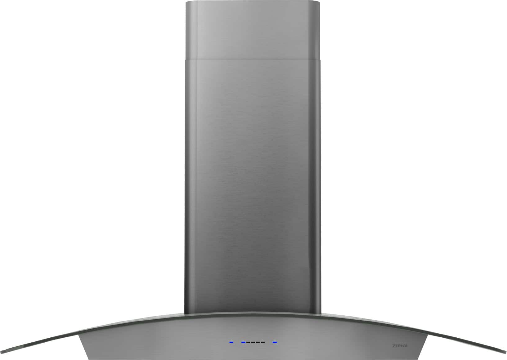 Zephyr - 36 inches - Convertible - Wall Range Hood - Black Stainless Steel - Front_Zoom