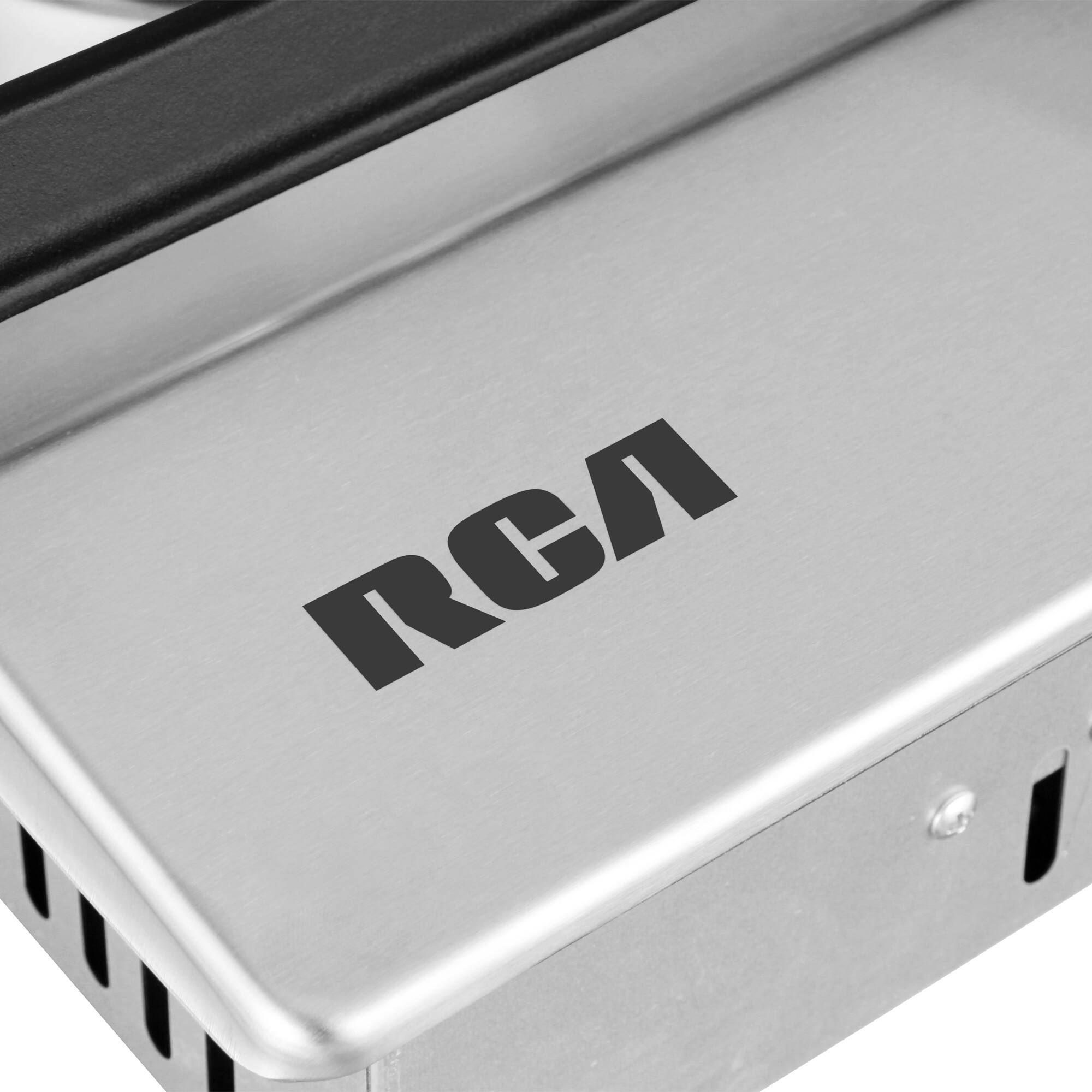 Alt View 3. RCA - R-CTGL305SS 30 in. Legacy Collection Drop-In Gas Cooktop, 5 Burners, Cast Iron Grates, Metal Knobs - Stainless Steel.