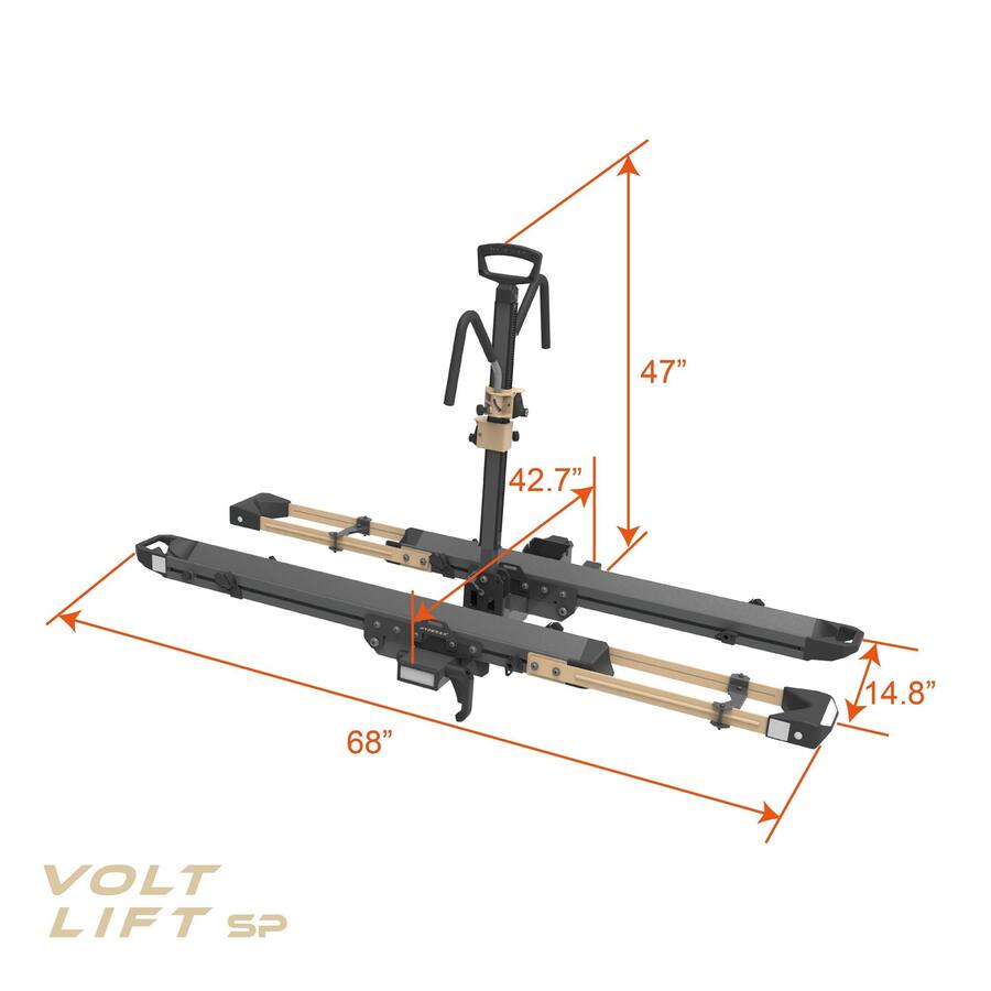 Fixation Rack Boyel Living Volt Lift SP Bike Rack Easy Lift Ramp Steel Cable Triple ...