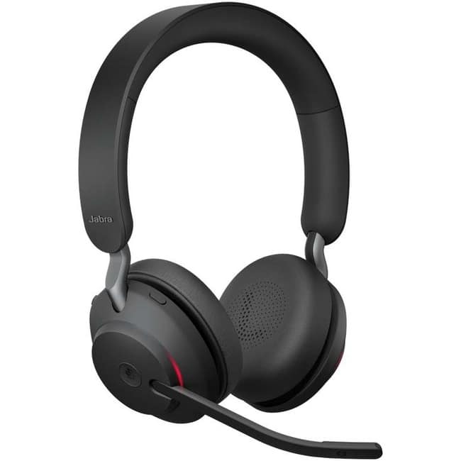 Jabra - Evolve2 65 Headset with Desk Stand - Stereo - USB Type A - Wireless - Bluetooth - Over-the-head - Binaural - Blue