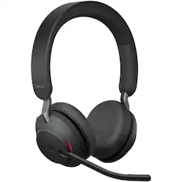 Jabra - Evolve2 65 Headset with Desk Stand - Stereo - USB Type A - Wireless - Bluetooth - Over-the-head - Binaural - Blue