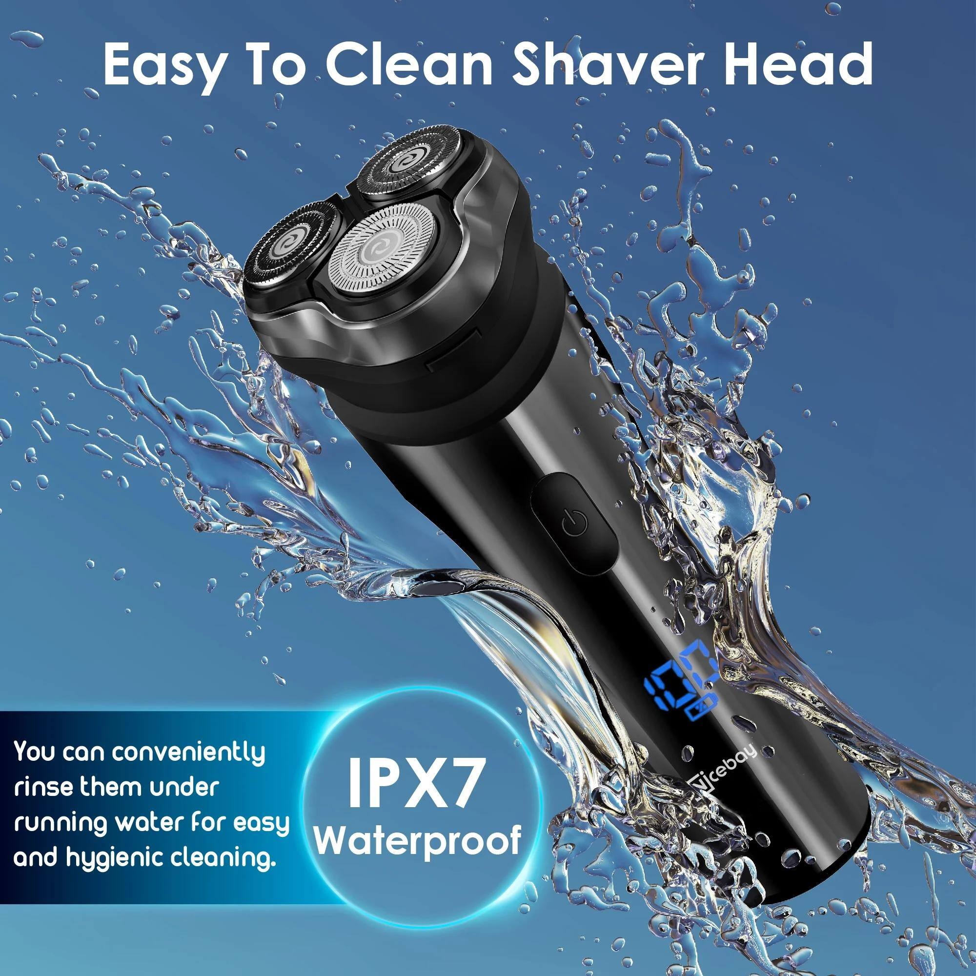 Easy To Clean Shaver Head

You can conveniently rinse them under IPX7 running water for easy and hygienic cleaning. Waterproof