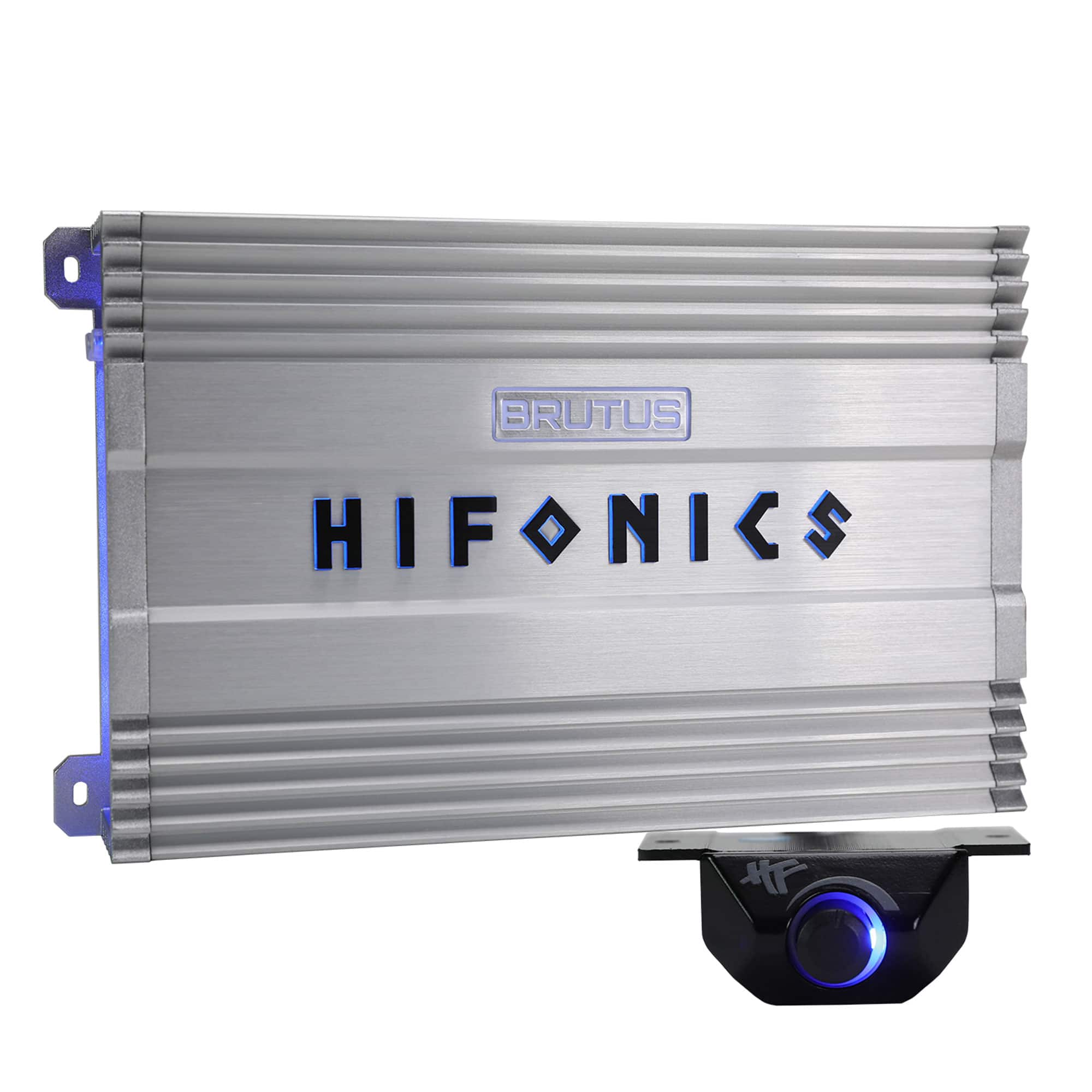 Hifonics - BG-1900.1D Brutus Gamma Mono D 1900W Car Audio Subwoofer Amp, Bass Knob - Silver
