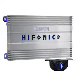 Hifonics - BG-1900.1D Brutus Gamma Mono D 1900W Car Audio Subwoofer Amp, Bass Knob - Silver