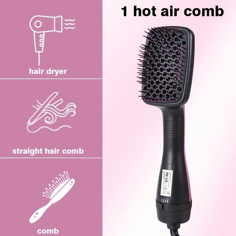 1 hot air comb  
hair dryer  
straight hair comb  
comb