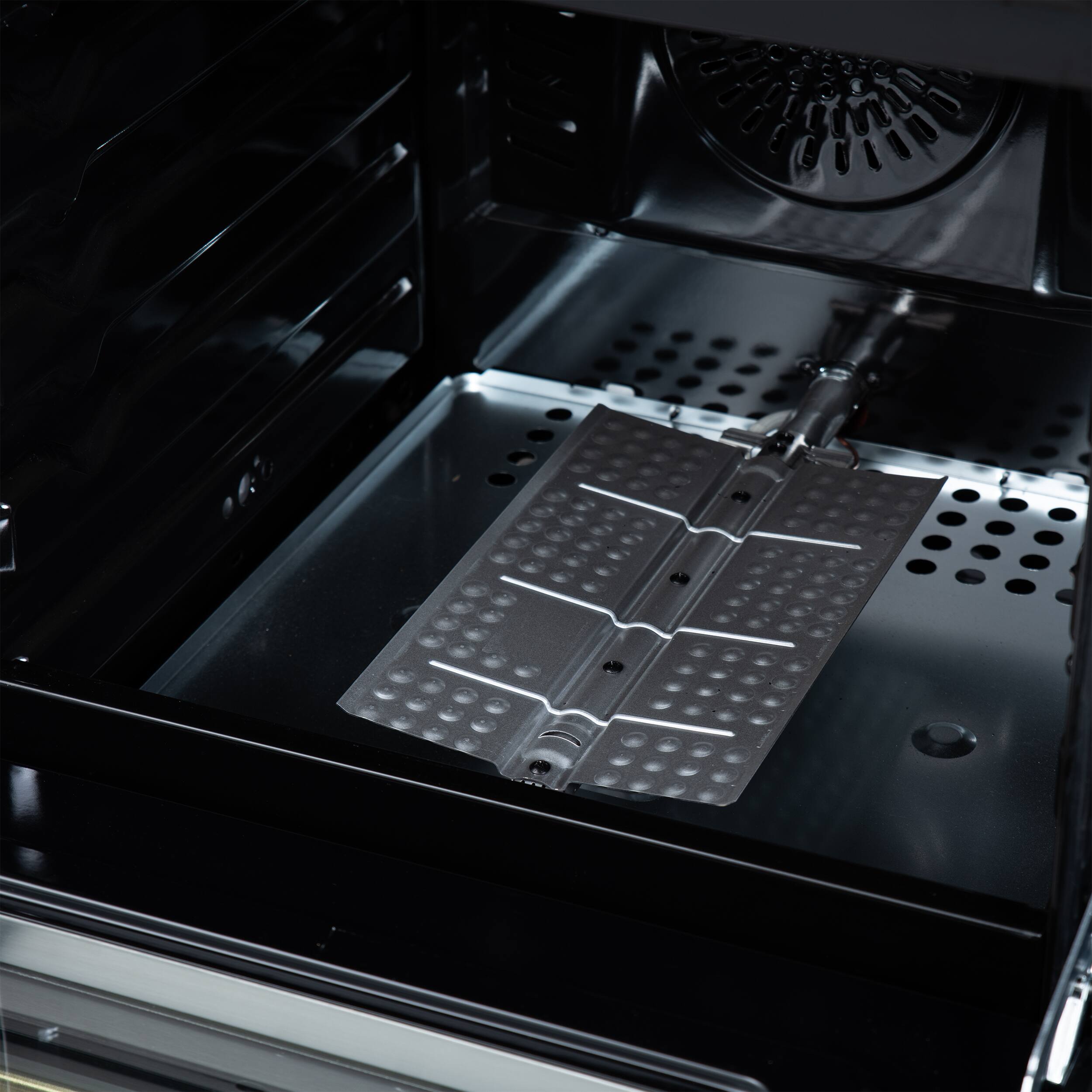 Alt View 12. Forno Appliances - Breno 2.3 Cu. Ft. Freestanding Gas Range with Antique Brass Accents - Black.