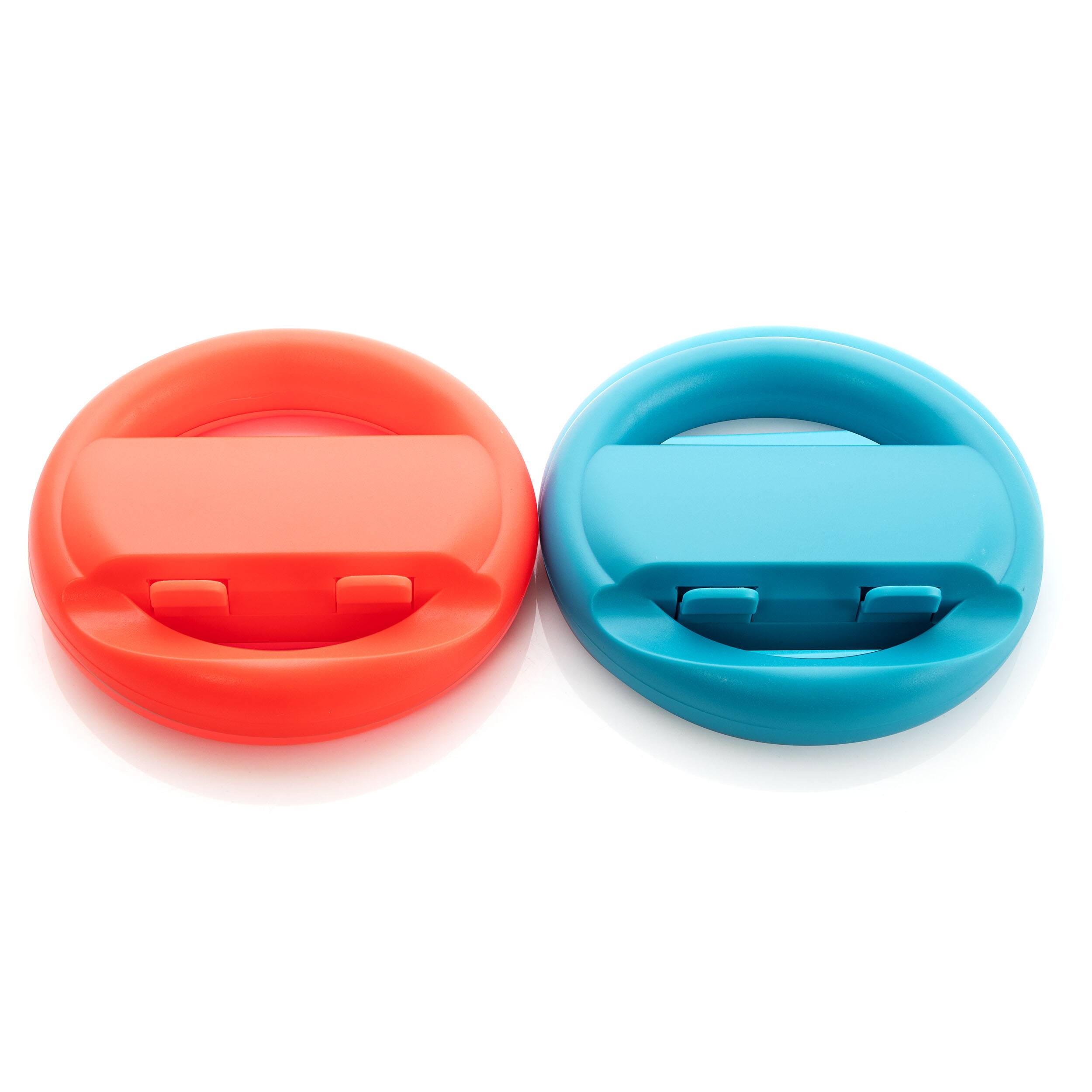 Alt View 3. Gamefitz - Nintendo Switch Steering Wheels in Red and Blue.