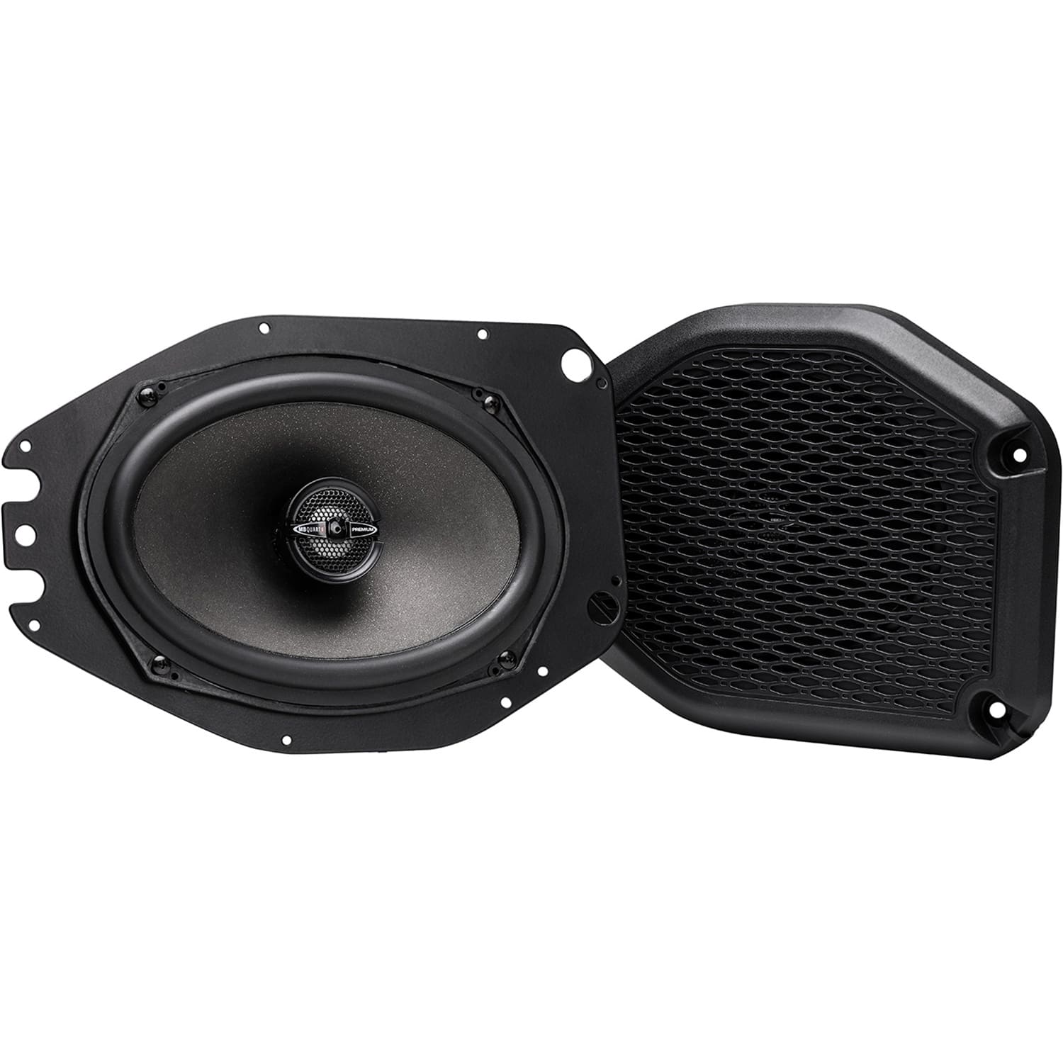 MB Quart - Tuned 6" x 9" Coaxial Car Speakers with Paper Cones (Pair) - Black - Front_Zoom