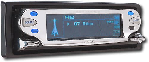 Angle Standard. Sony - XM-Ready CD Deck with Color TFT Display, Memory Stick Slot, Front/Rear/Sub Outs.