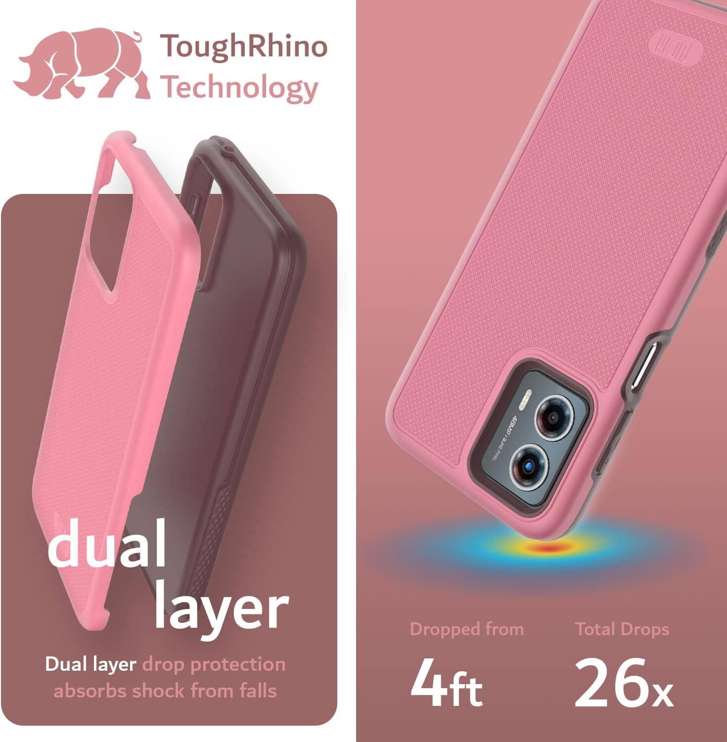 ToughRhino Technology

Dual layer  
Dual layer drop protection absorbs shock from falls

Dropped from 4ft  
Total Drops 26x