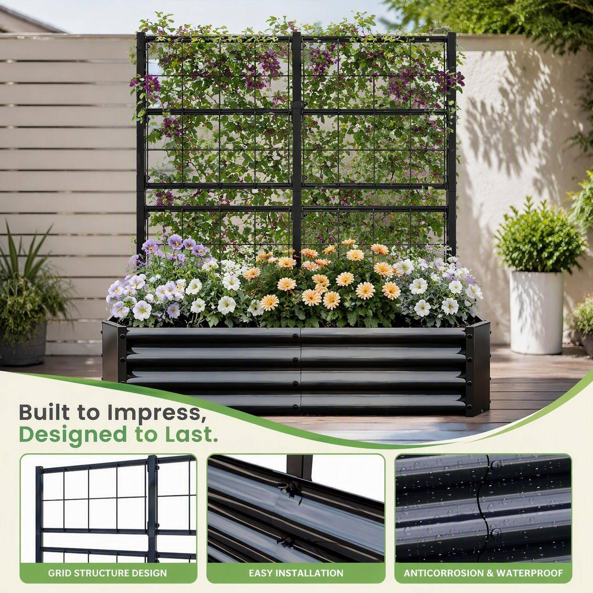 Built to Impress, Designed to Last.

GRID STRUCTURE DESIGN
EASY INSTALLATION
ANTICORROSION & WATERPROOF
