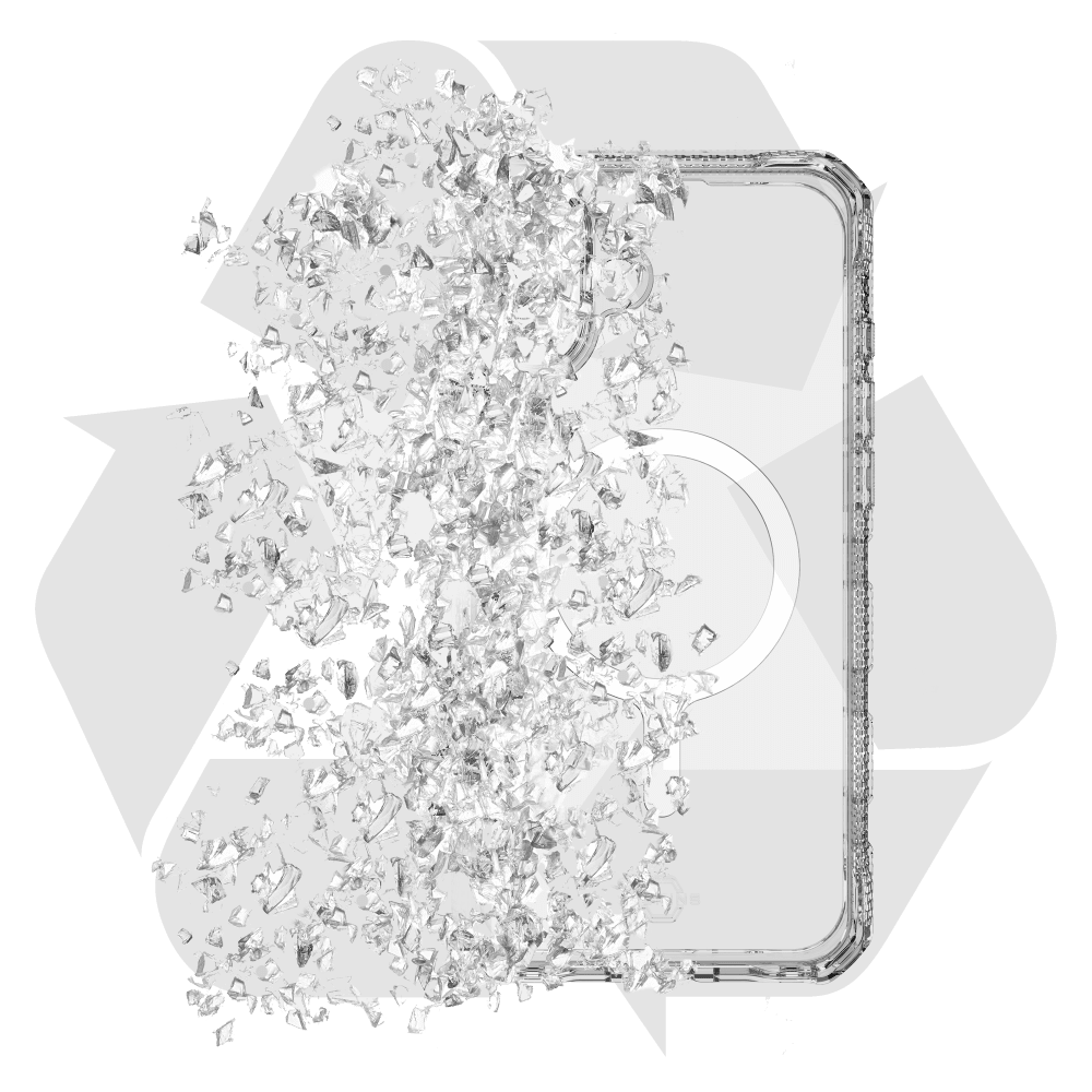 Alt View 6. Itskins - Supreme_R Clear MagSafe Case for Apple iPhone 16 - Clear.