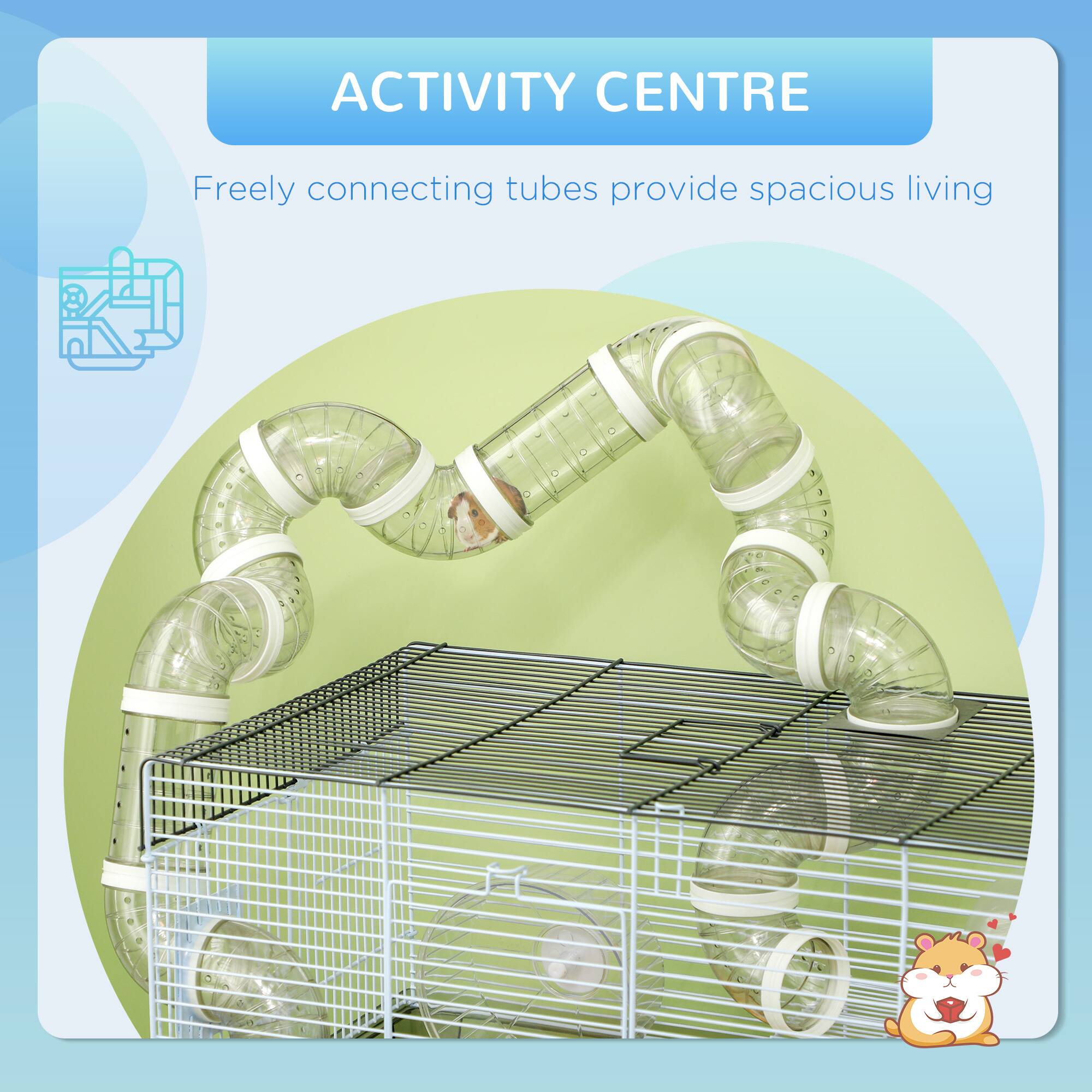 ACTIVITY CENTRE

Freely connecting tubes provide spacious living