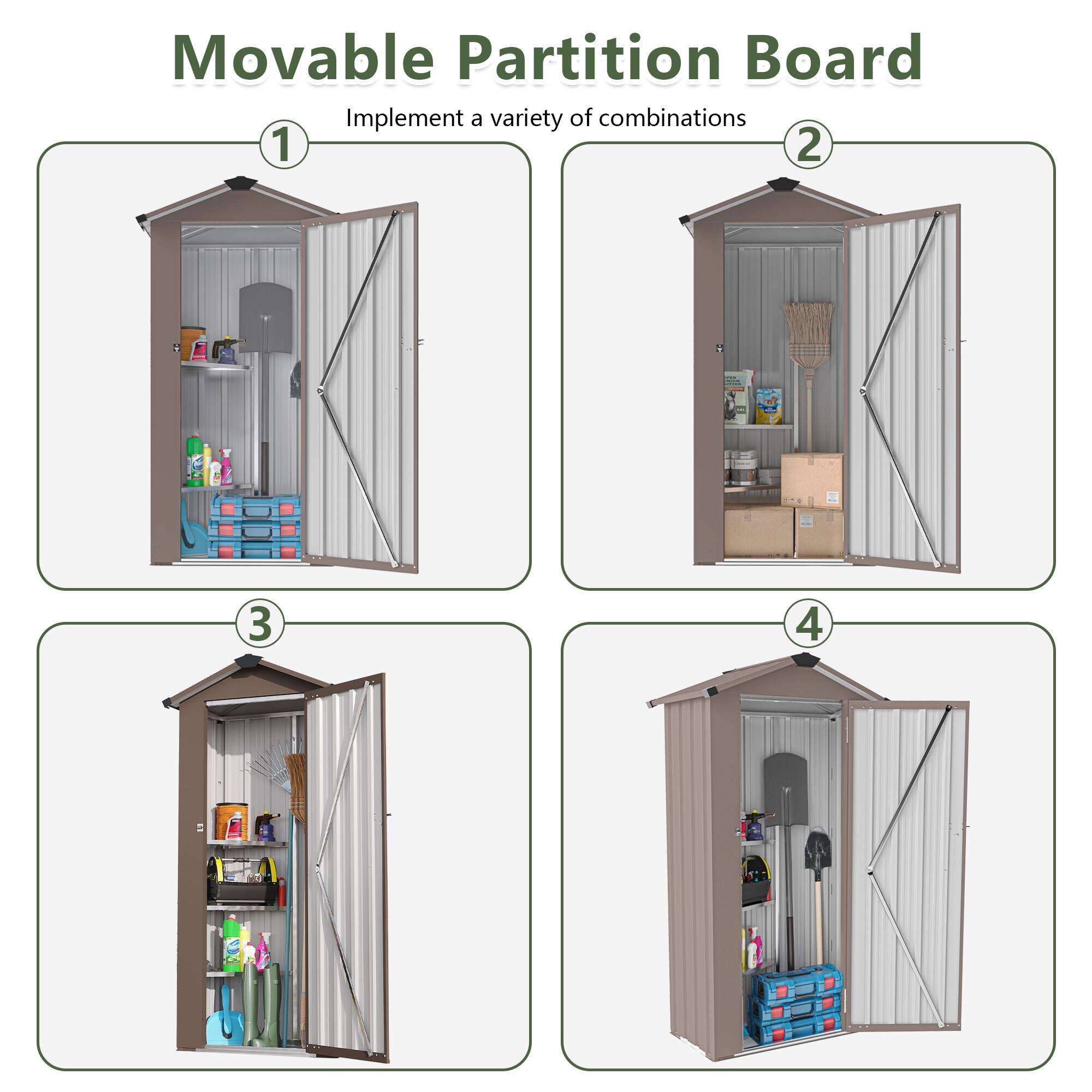 Alt View 2. TinyHomie - High quality galvanized iron sheet waterproof design reasonable internal space planning equipped with a solid lock.