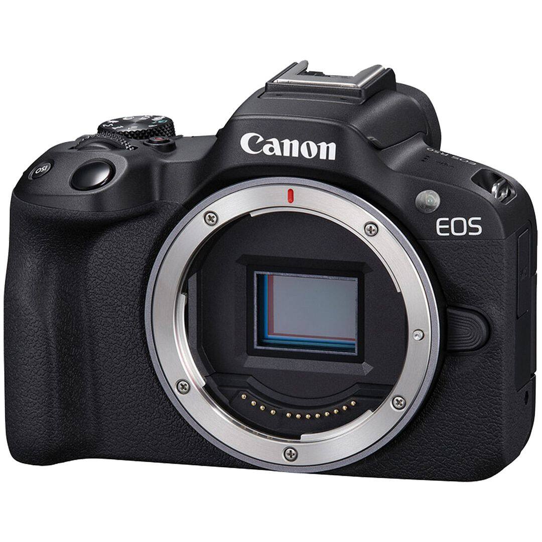 Canon EOS R50 Mirrorless Camera with 18 45mm + 55 210mm Lens + 32GB ...