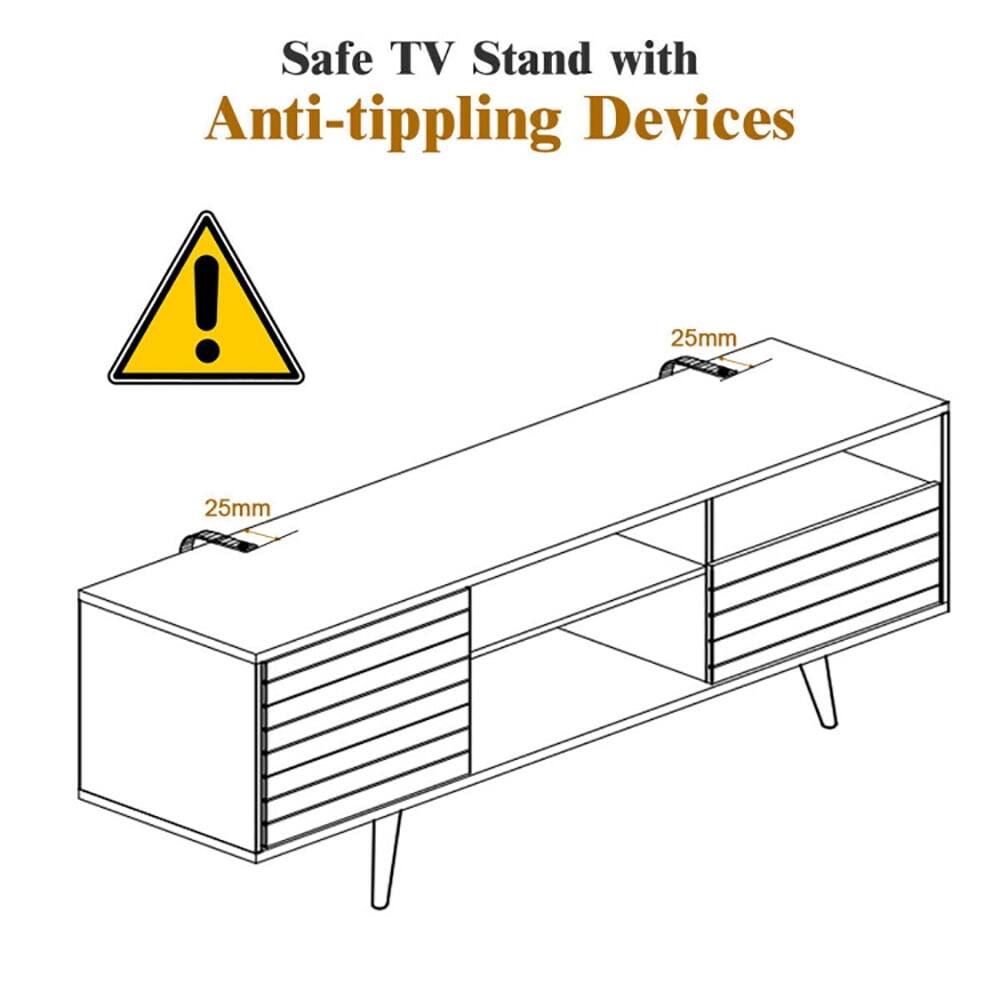 Safe TV Stand with Anti-tipping Devices

25mm  
25mm