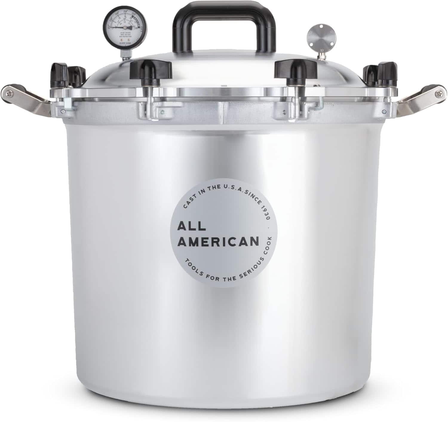 All American - 41.5qt Pressure Cooker/Canner Suitable for Gas or Electric Stoves - Made in the USA - Stainless Steel