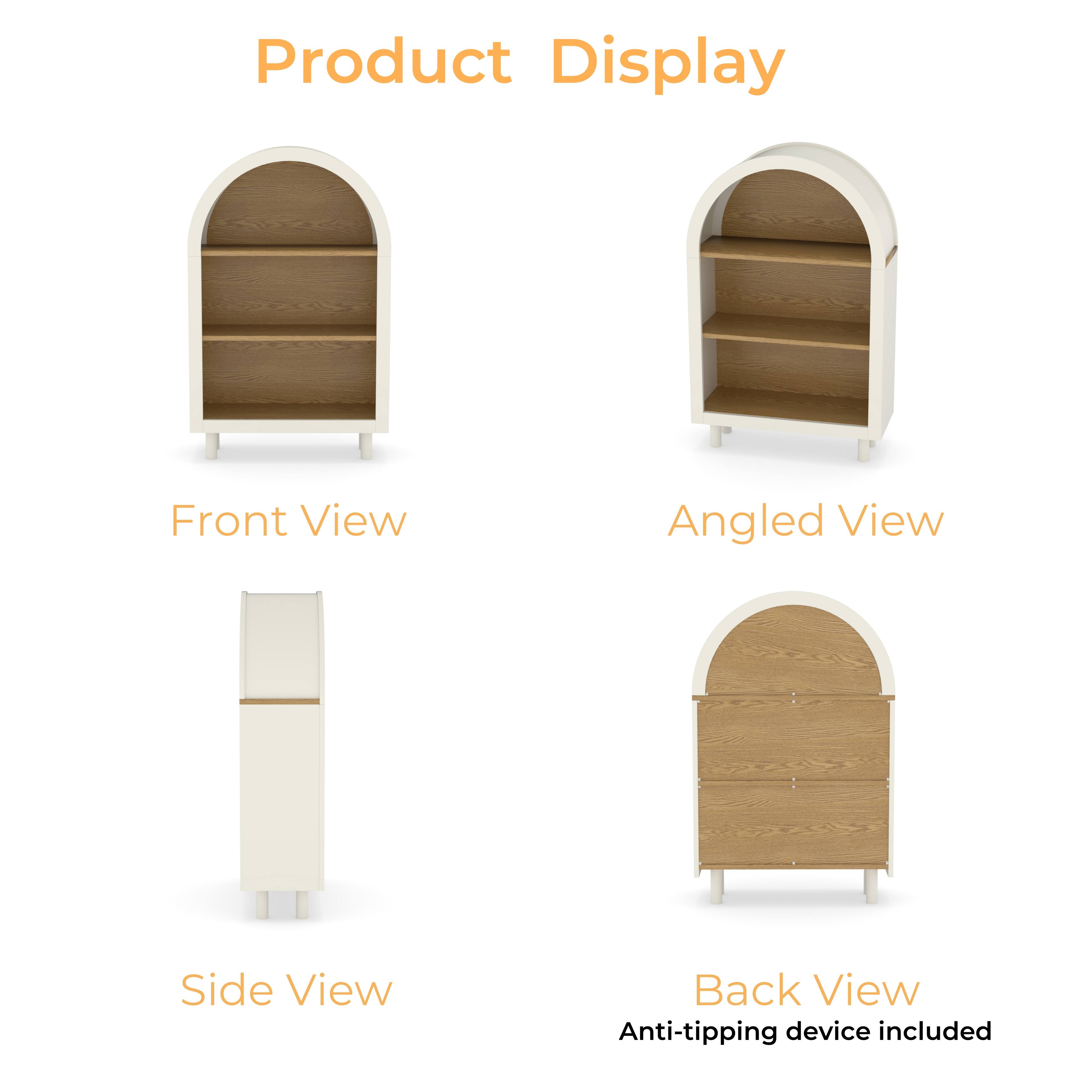 Product Display

Front View

Angled View

Side View

Back View
Anti-tipping device included