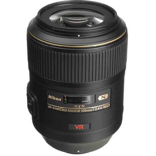 Nikon - AF-S VR Micro-NIKKOR 105mm f/2.8G IF-ED Lens (International Model) - Black