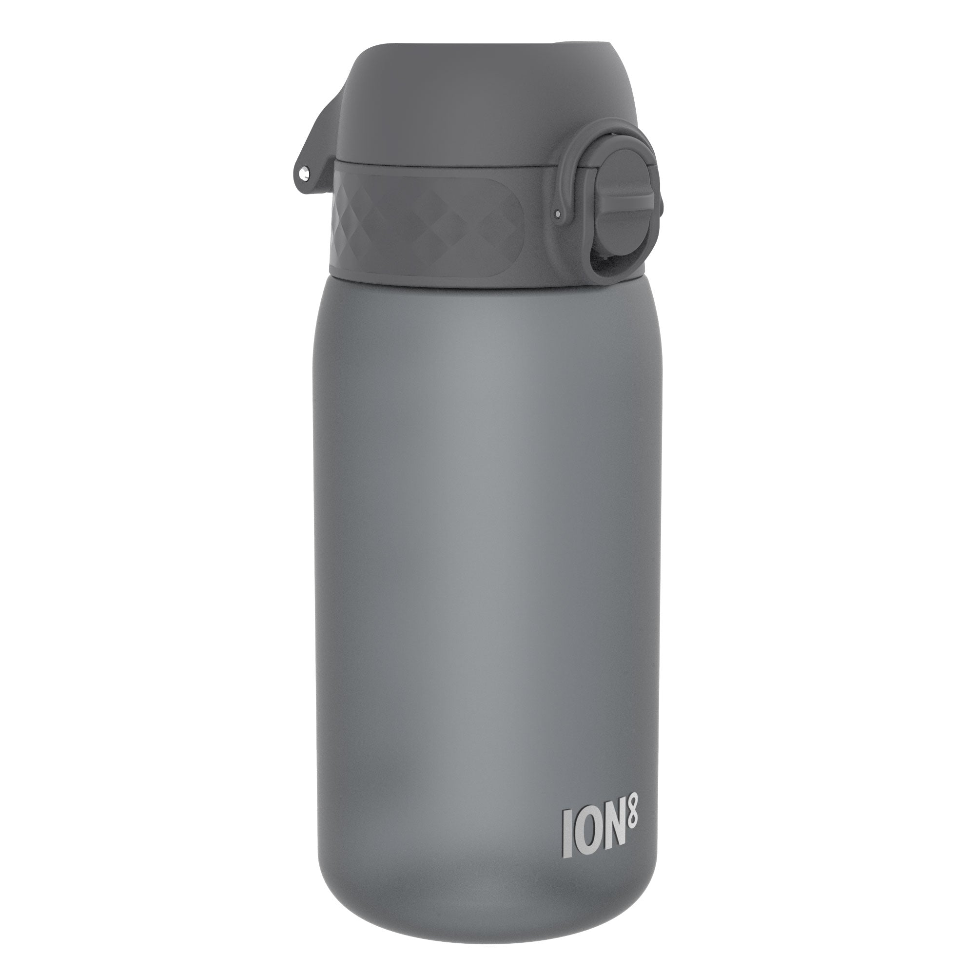 Front. Ion8 - BPA Free Recyclon Water Bottle - 12oz - Grey.