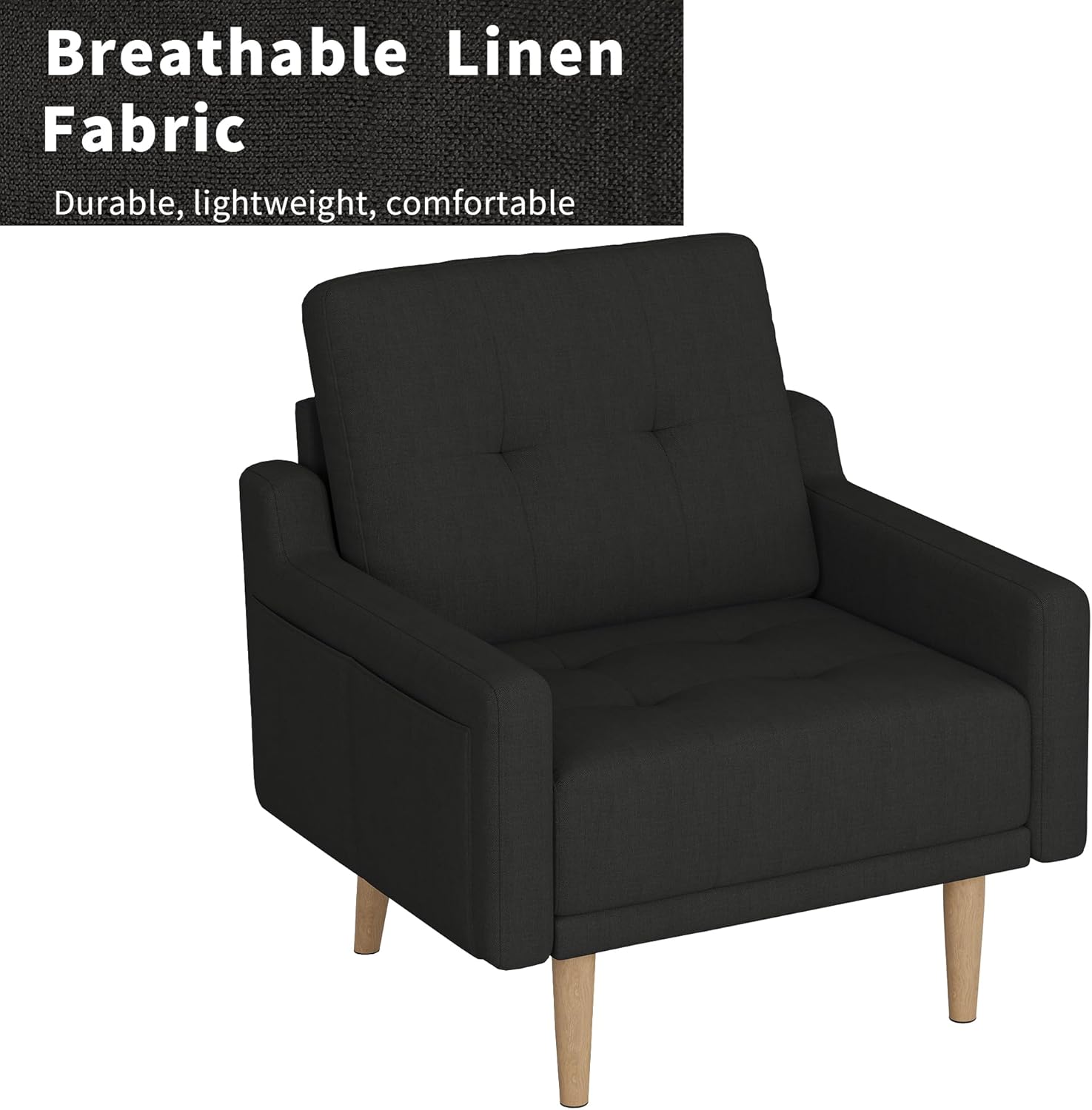 Breathable Linen Fabric  
Durable, lightweight, comfortable