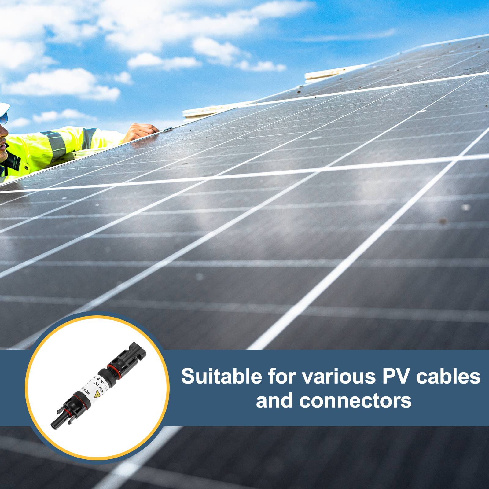 Suitable for various PV cables and connectors