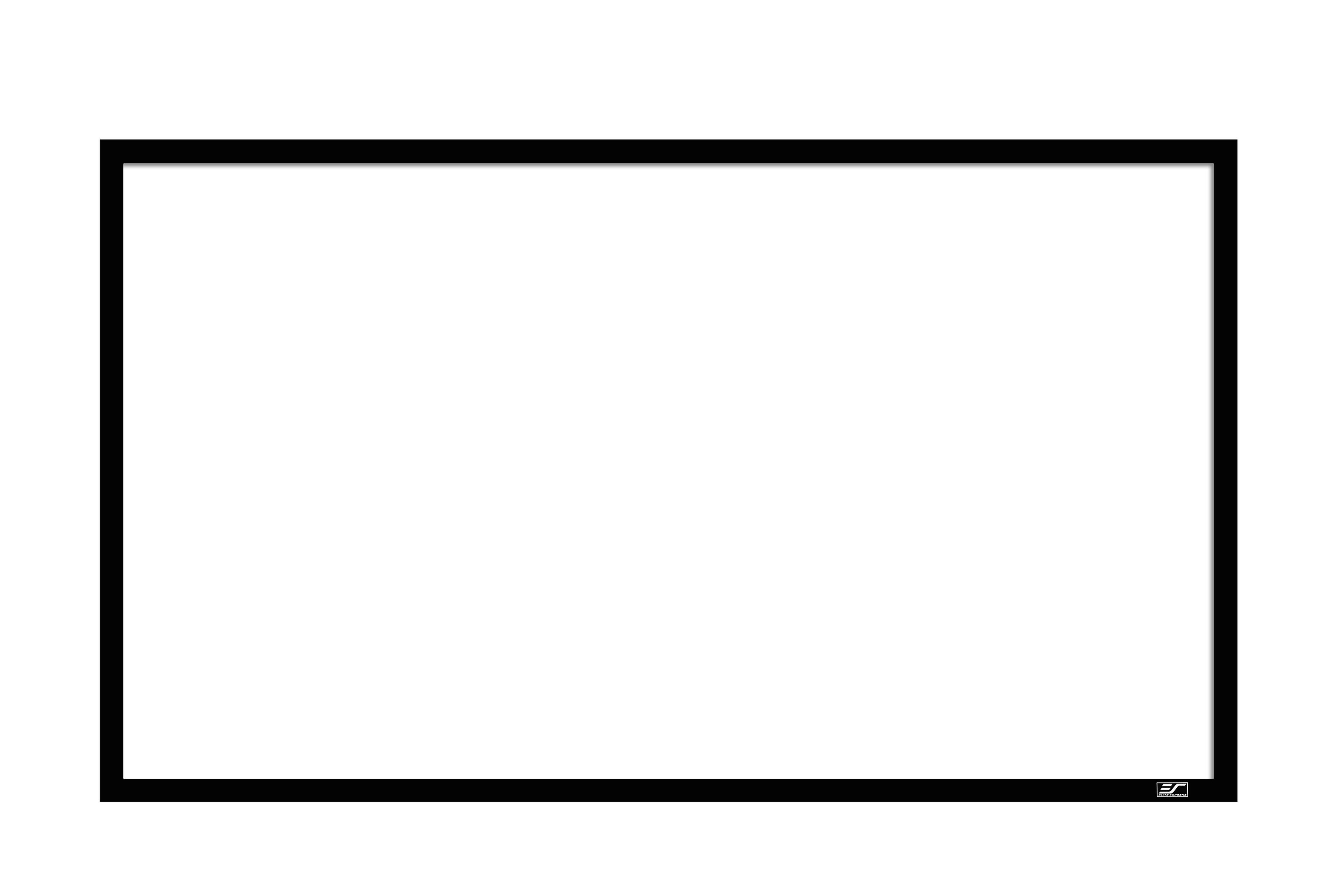 Left. Elite Screens - Sable Frame 2 CineWhite UHD-B Velvet Covered Fixed Frame Projector Screen, 138" diag., 16:9, ER138WH2.