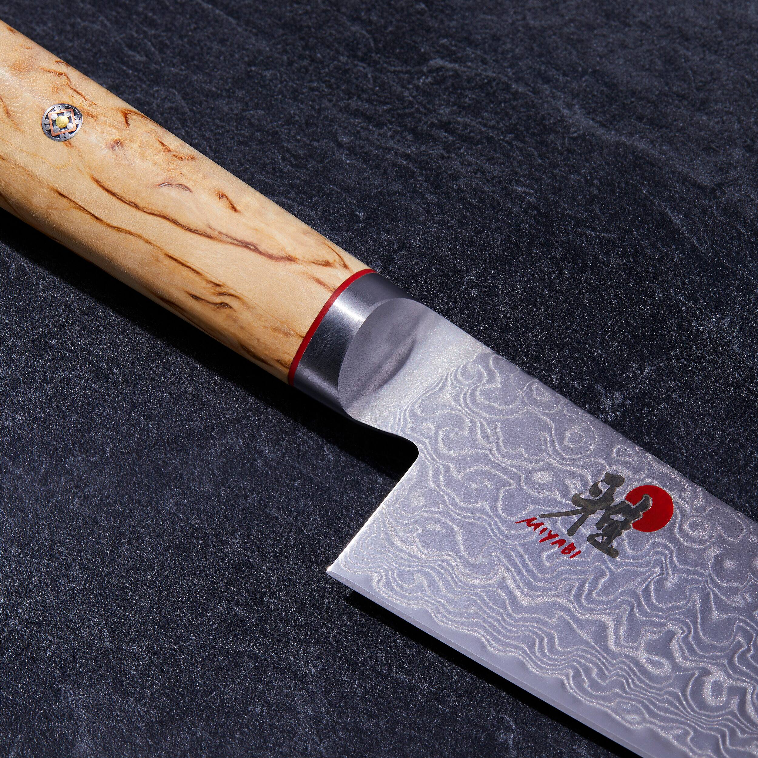 Alt View 3. Miyabi - Miyabi Birchwood SG2 6-inch Chef's Knife - Stainless Steel.