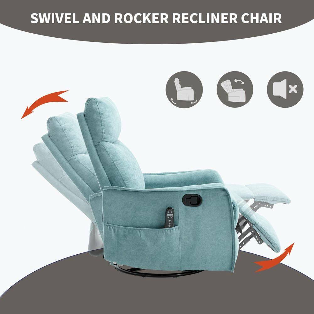SWIVEL AND ROCKER RECLINER CHAIR