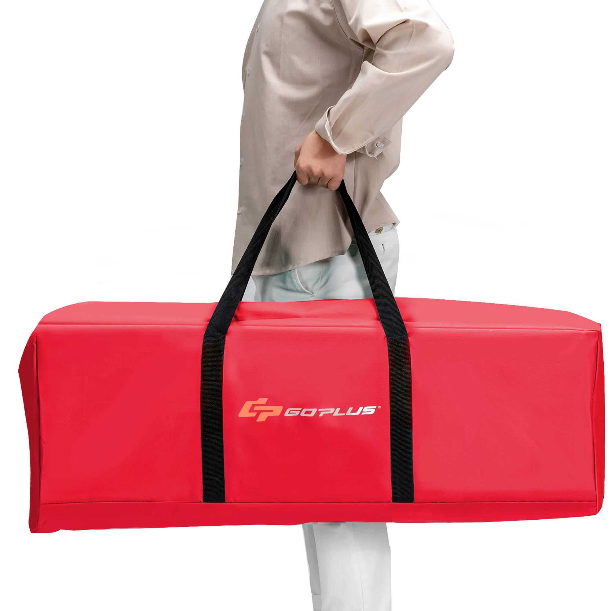 Alt View 10. Costway - Costway Portable Folding Camping Canopy Chairs w/ Cup Holder Cooler Outdoor - Red.