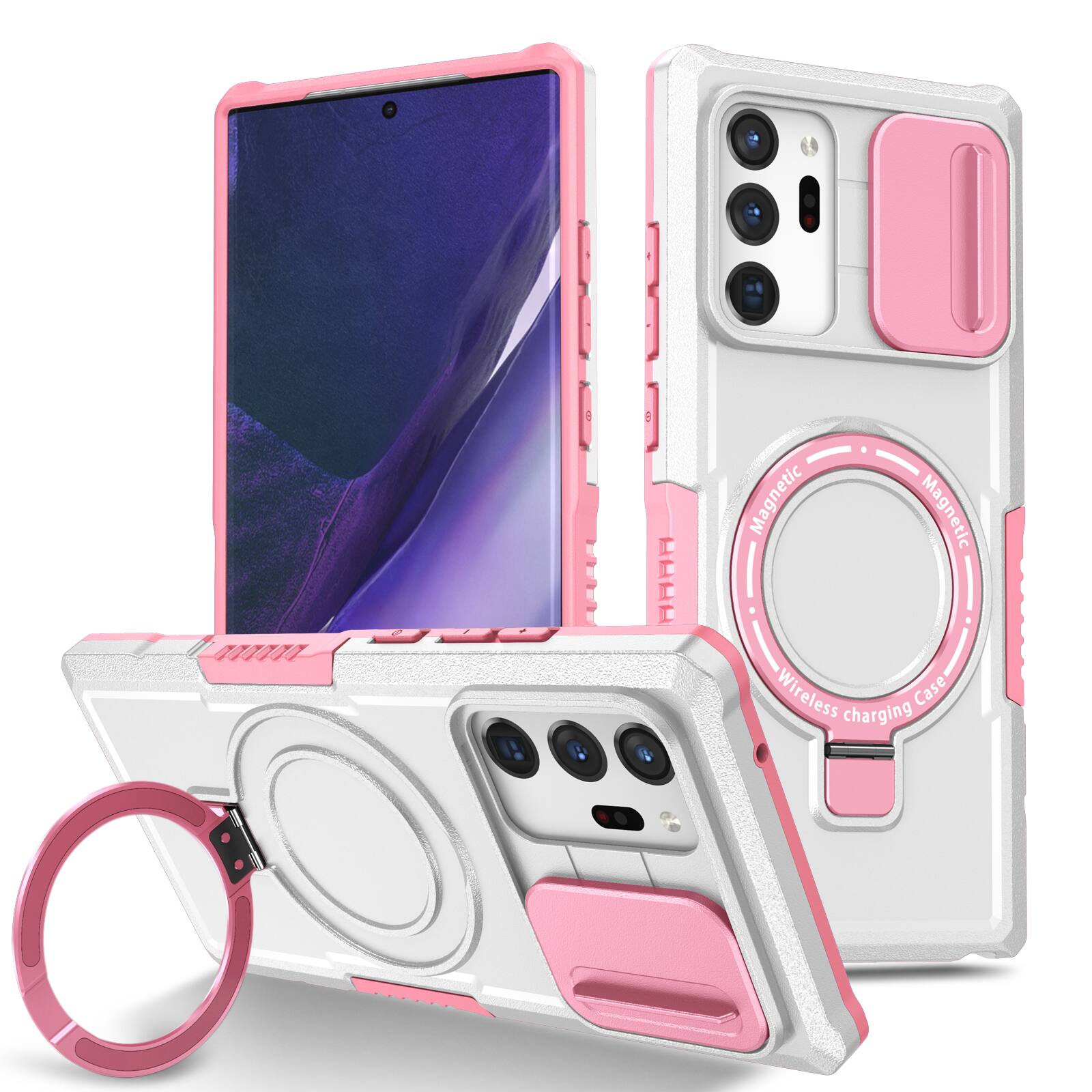 Pink + White
