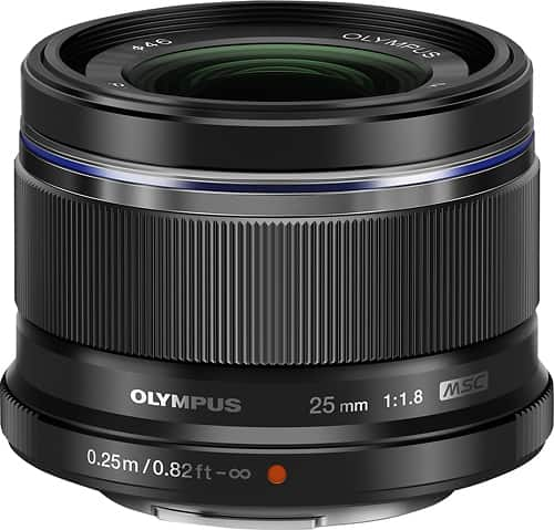 Olympus - M.Zuiko Digital 25mm f/1.8 Lens for Most OM-D and PEN Cameras - Black