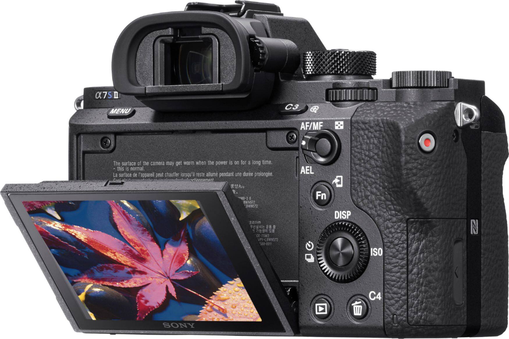 Alt View 12. Sony - Alpha a7S II Full-Frame Mirrorless Camera (Body Only) - Black.