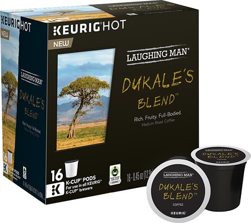 Keurig - Laughing Man Dukales Blend K-Cup® Pods (16-Pack) - Dark Brown - Angle