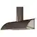 Angle. Zephyr - Cheng Collection Okeanito 36" Range Hood - Rose gold stainless steel.