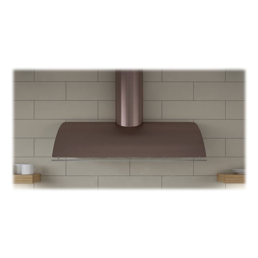 Front. Zephyr - Cheng Collection Okeanito 36" Range Hood - Rose gold stainless steel.