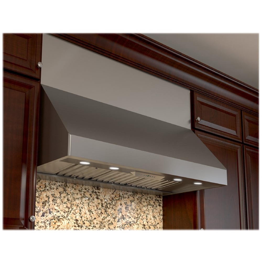 Left View: Windster Hoods - Replacement Baffle Filter for WS-68N (30") Series Range Hoods - Silver