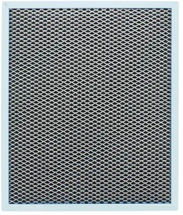 Front. Zephyr - Filter Charcoal Filter Replacement for Range Hood - Black.