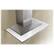 Left. Zephyr - Arc Collection Layers 42" Range Hood - Stainless steel and white glass.